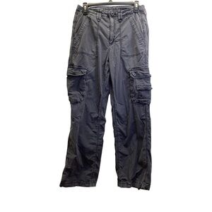 American Eagle Size 6 Dark Gray Cargo Pants, Preloved